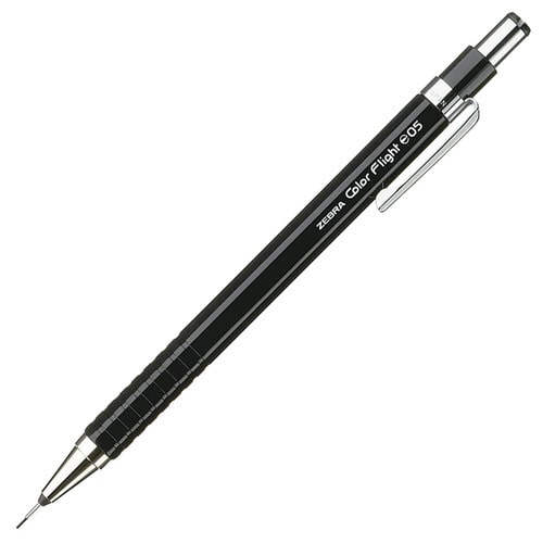 ゼブラ シャープペンシル カラーフライト 0.5mm (軸色 ブラック) MA53-BK 1本