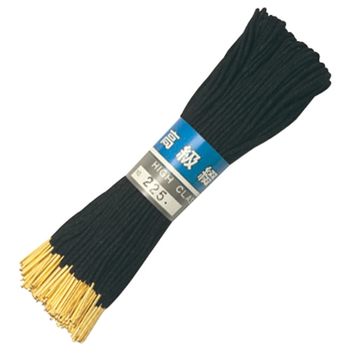 銀鳥産業 綴紐 450mm 金属先 スフ糸16本織 TU-225 1パック(100本)