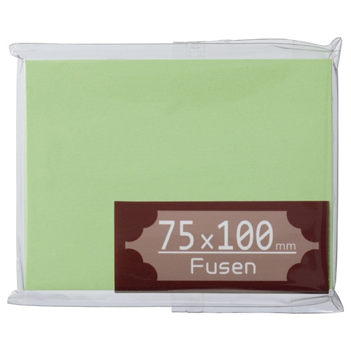 TANOSEE ふせん 75×100mm グリーン 1冊