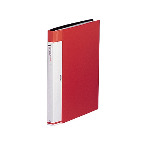 リヒトラブ リクエスト 名刺帳(ポケット交換タイプ) A4タテ 30穴 360カード ヨコ入れ 赤 G8812-3 1冊