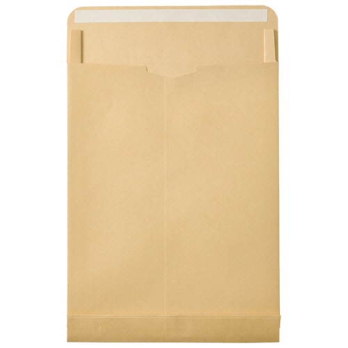 TANOSEE クラフト大型封筒 角2マチ付 120g/m2 テープ付 1パック(50枚)