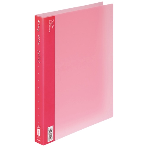 ライオン事務器 リングファイル(エール) A4タテ 2穴 150枚収容 背幅30mm ピンク RF-213A 1冊
