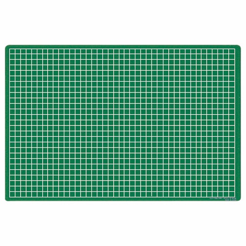 ライオン事務器 カッティングマット 再生オレフィン製 両面使用 450×300×3mm グリーン CM-45S 1枚