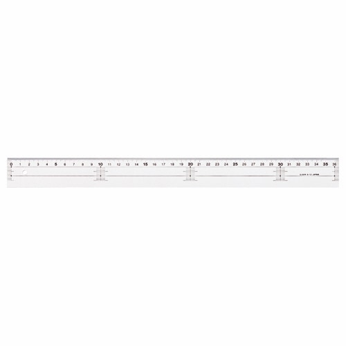 ライオン事務器 アクリル直線定規 30cm A-10 1本