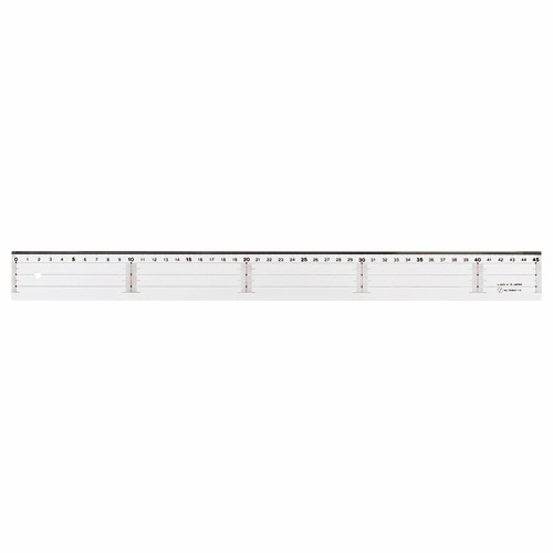 ライオン事務器 アクリル直線定規 45cm A-15 1本
