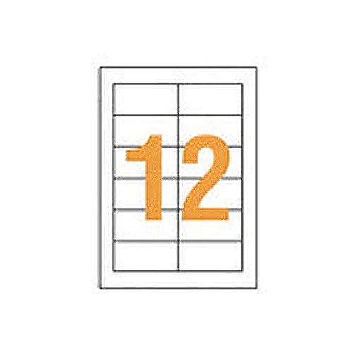 ライオン事務器 LPタックラベル A4判 42×86mm LP-212 1パック(1200片:12片×100シート)