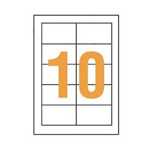 ライオン事務器 LPタックラベル A4判 51×86mm LP-210 1パック(1000片:10片×100シート)