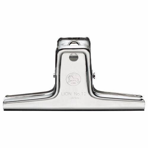 ライオン事務器 山形クリップ 中 口幅109mm CS-12BC 1個