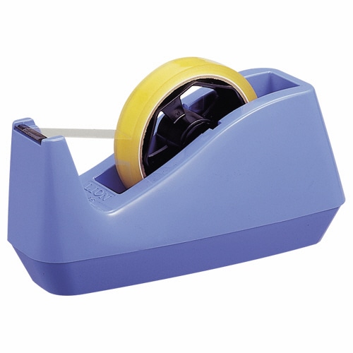 ライオン事務器 テープカッター 大巻・小巻両用 85×208×110mm 青 No.25 1台