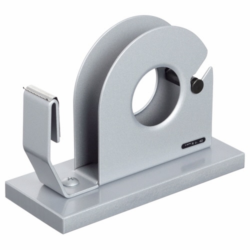 ライオン事務器 テープカッター 大巻・小巻両用 65×150×110mm シルバー No.40 1台