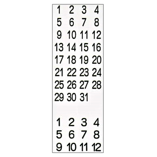 ライオン事務器 マグネットシート 数字「1～31」 CP-603 1枚