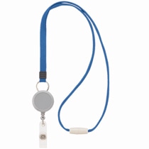 ライオン事務器 名札用ストラップ ブラック N-5P 1本