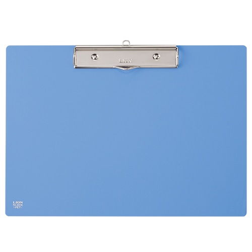 ライオン事務器 PETカラー用箋挟 A4ヨコ ブルー No.221K 1枚