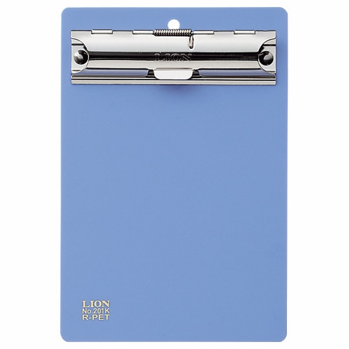 ライオン事務器 PETカラー用箋挟 B6タテ ブルー No.205K 1枚