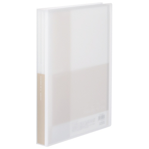 コクヨ クリヤーブック(Glassele) 固定式 A4タテ 60ポケット 背幅32mm オフホワイト ラ-GL60W 1冊