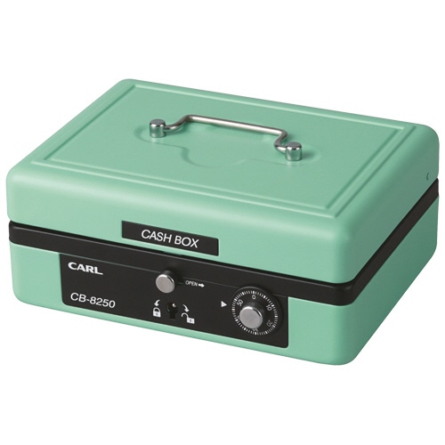 カール事務器 キャッシュボックス A6 W195×L155×H87mm ライトグリーン CB-8250-U 1台
