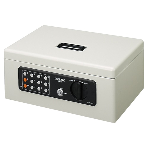 コクヨ　手提げ金庫（テンキー付）　Ａ４　Ｗ３５７×Ｄ２５９×Ｈ１５２ｍｍ　ライトグレー　ＣＢ－Ｔ１１Ｍ　１台