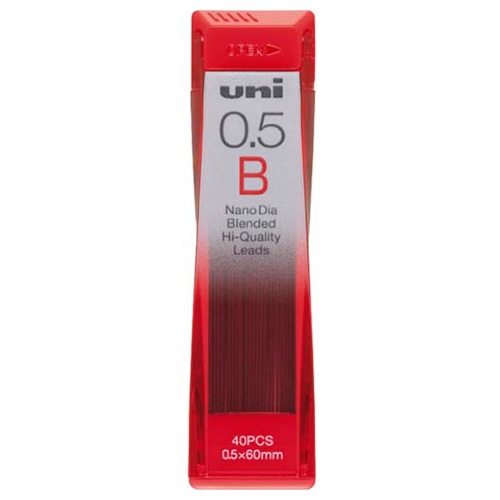 三菱鉛筆 シャープ替芯 ユニ ナノダイヤ 0.5mm B U05202NDB 1個(40本)