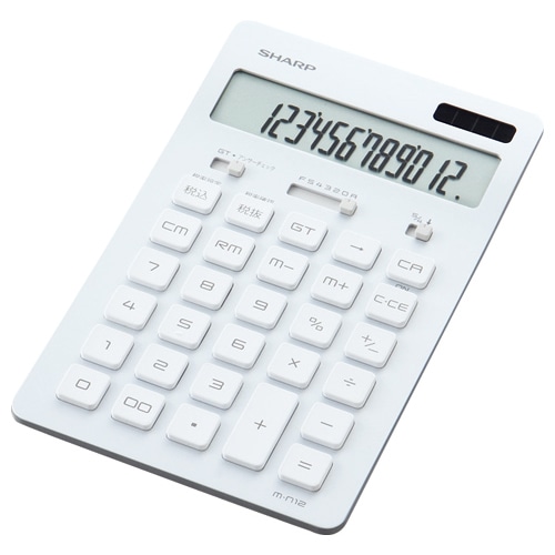 スリムデザイン電卓 シルバー EL-N802-SX