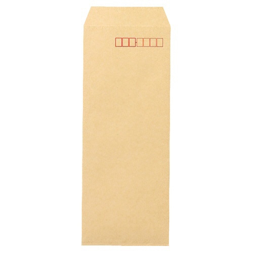 高春堂 ピース R40再生紙クラフト封筒 長40 70g/m2 〒枠あり 業務用パック 455-80 1箱(1000枚)