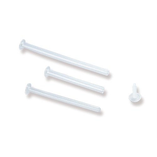 ライオン事務器 ポリファスナー パイプ(80mm)100本+ヘッド100個 PF-80E 1パック