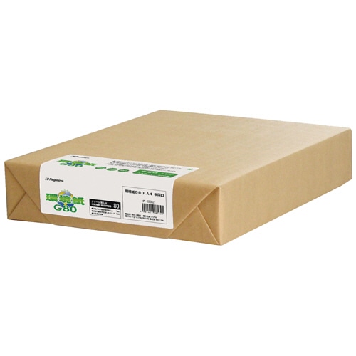 長門屋商店 環境紙G80 A4 中厚口 ナ-K8562 1冊(500枚)