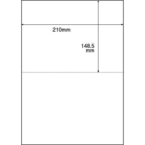 TANOSEE 領収書用紙 A4 2面 1箱(500枚)
