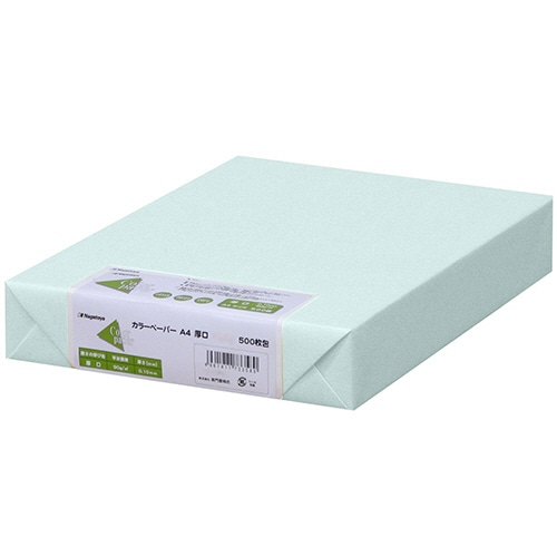 長門屋商店 Color Paper A4 厚口 水 ナ-3360 1冊(500枚)