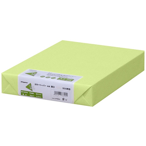 長門屋商店 Color Paper A4 厚口 うぐいす ナ-3358 1冊(500枚)