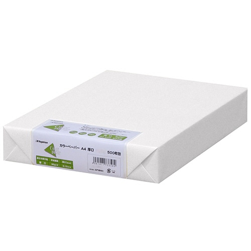 長門屋商店 Color Paper A4 厚口 白 ナ-3351 1冊(500枚)