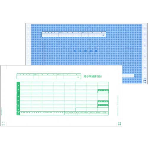 東京ビジネス 給与明細書II 袋とじ 連帳 横280×縦139mm BP1003-020G 1箱(500セット)