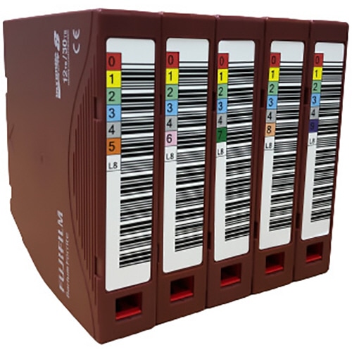 富士フイルム LTO Ultrium8 データカートリッジ バーコードラベル(縦型)付 12TB/30TB LTO FB UL-8 OREDPX5T 1パック