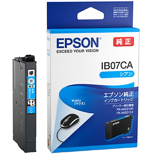 エプソン インクカートリッジ マウス シアン IB07CA 1個