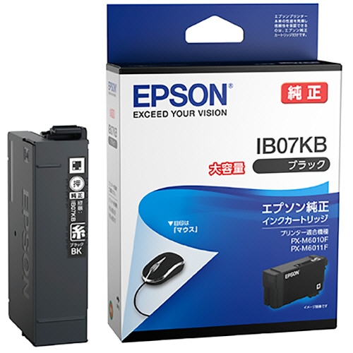 エプソン インクカートリッジ マウス ブラック 大容量 IB07KB 1個