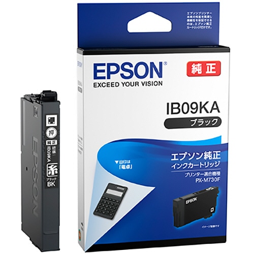 エプソン インクカートリッジ 電卓 ブラック IB09KA 1個