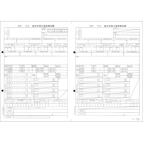 オービック 単票源泉徴収票(給与支払報告書なしタイプ) A4ヨコ 09-SP6109-G20 1箱(100セット)