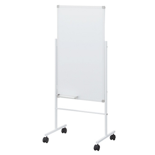 アール・エフ・ヤマカワ ホワイトボード案内板 幅544×奥行400×高さ1300mm キャスター付 SHWB-5090BSWH 1台