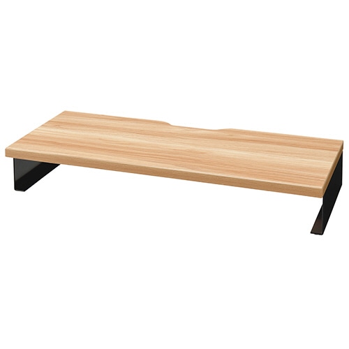 アール・エフ・ヤマカワ スチール脚机上台 幅600mm 天板ナチュラル 脚ブラック GZSLDR-600NA-BL 1台