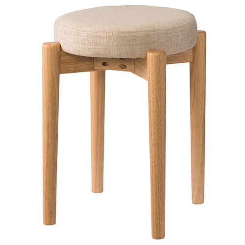 タマリビング スタッキングスツール ホルント アイボリー CF-505-IV 1脚