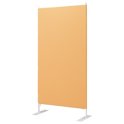 ルガテ スクリーンパーティション 基本タイプ 幅800×奥行350×高さ1600mm イエロー HPF0704-800YE 1枚