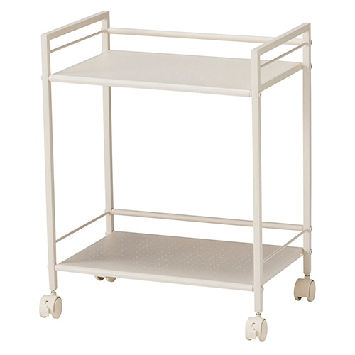 ドウシシャ パンチングワゴン 2段 アイボリー GPW45N-2IV 1台