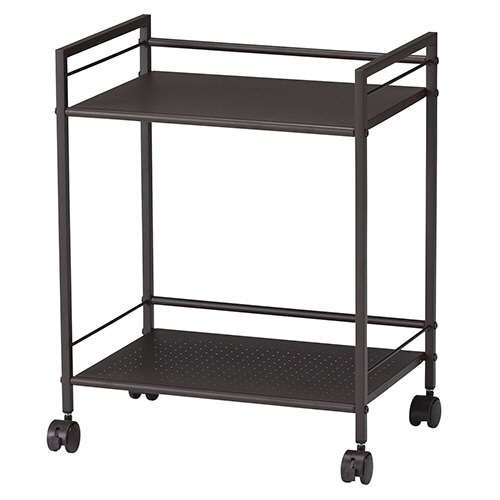 ドウシシャ パンチングワゴン 2段 ブラウン GPW45N-2BR 1台