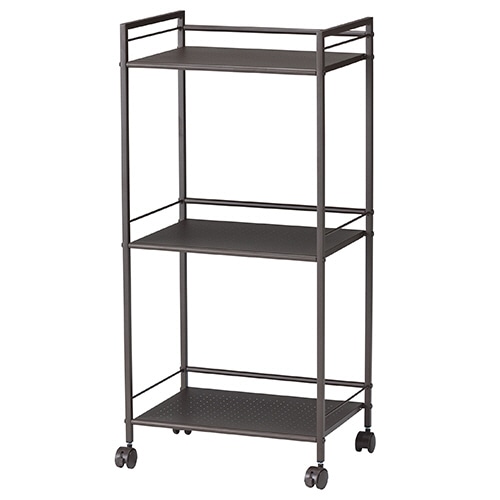 ドウシシャ パンチングワゴン 3段 ブラウン GPW45N-3BR 1台