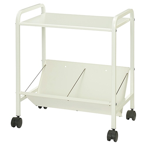 ルガテ 傾斜ファイルワゴン 1段 天板付 ホワイト HPF0502-1TWH 1台