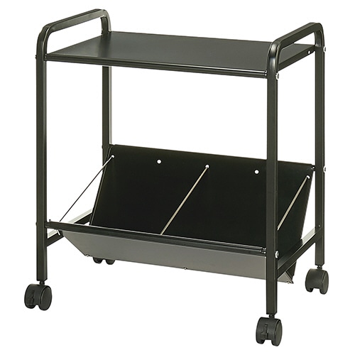 ルガテ 傾斜ファイルワゴン 1段 天板付 ブラック HPF0502-1TBK 1台