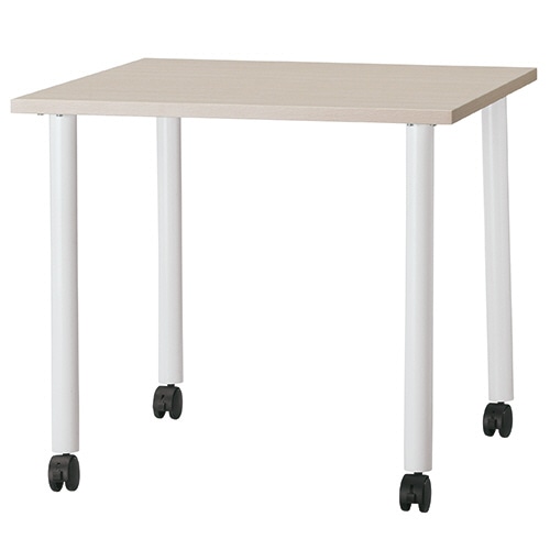 G-Style エコノミーキャスターテーブル 正方形 幅800×奥行800mm ナチュラル OGRECTT-WL8080NA 1台