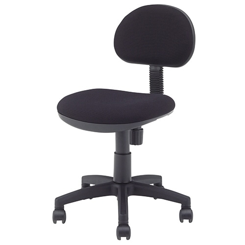 ルガテ オフィスチェア ブラックシェル 肘なし ブラック HPF0103-BBK 1脚