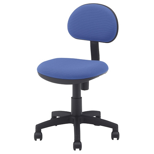 ルガテ オフィスチェア ブラックシェル 肘なし ブルー HPF0103-BBL 1脚