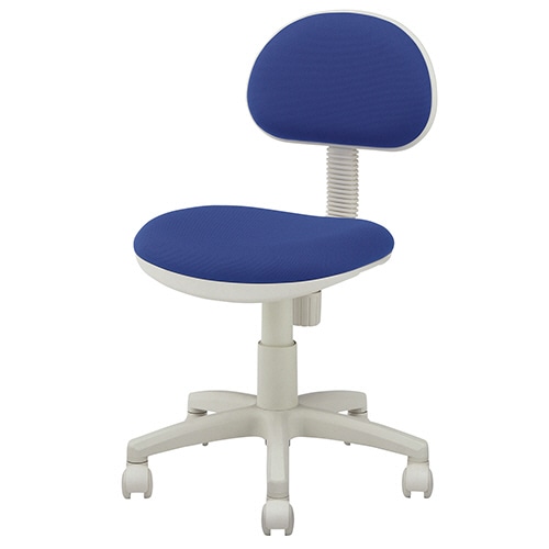 ルガテ オフィスチェア ホワイトシェル 肘なし ブルー HPF0103-WBL 1脚