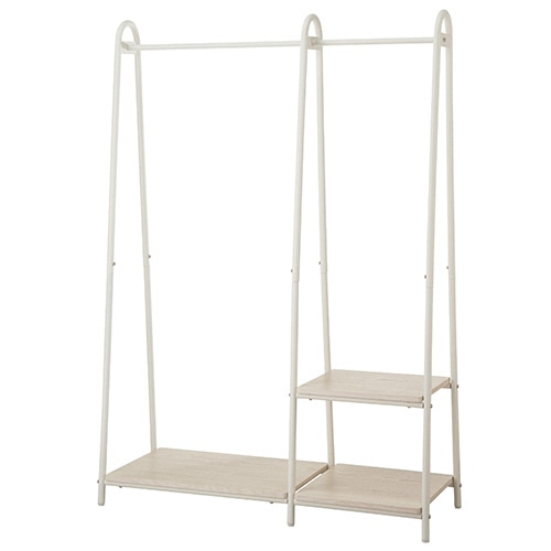 YAMAZEN Aスタイルハンガー コンビ ホワイトウォッシュ/ホワイト ASH-C(WW/WH) 1台